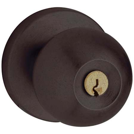Baldwin Contemporary Reversible Non-Turning Two-Sided Dummy Door Knob Set from the Estate Collection Distressed Oil Rubbed Bronze