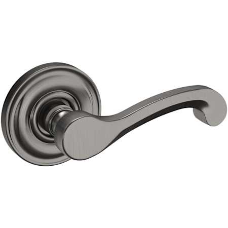Baldwin 5445V Passage Door Lever Set with 5048 Rose from the Estate Collection Lifetime Graphite Nickel