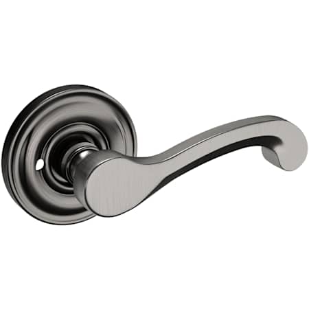 Baldwin 5445V Privacy Door Lever Set with 5048 Rose from the Estate Collection Lifetime Graphite Nickel