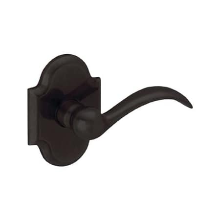 Baldwin 5452V Right Handed Non-Turning One-Sided Dummy Door Lever with R030 Rose from the Estate Collection Distressed Oil Rubbed Bronze