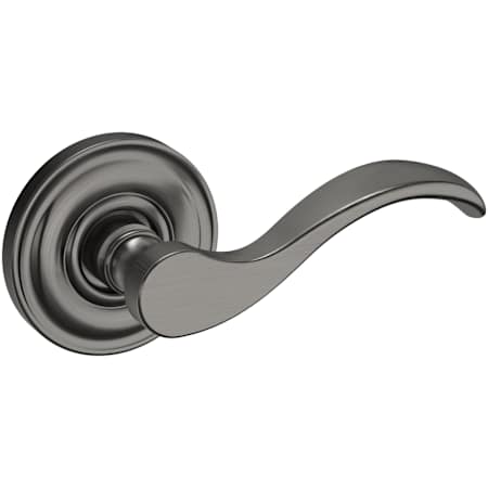 Baldwin 5455V Non-Turning Two-Sided Dummy Door Lever Set with 5048 Rose from the Estate Collection Lifetime Graphite Nickel