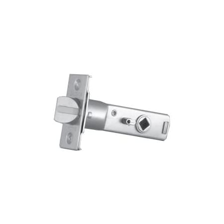 Baldwin 2-3/8" Backset Passage Latch for Estate Knobs with 1.125" Wide Faceplate Lifetime PVD Satin Brass