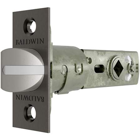 Baldwin Adjustable Estate Passage Latch with Knob and Lever Strength Lifetime Graphite Nickel