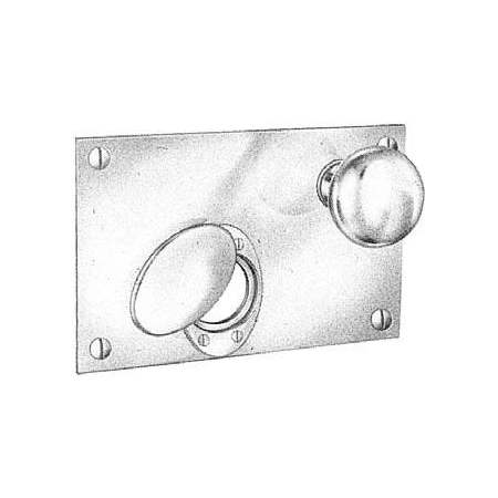 Baldwin Right Handed Exterior Lock Plate for 5634 and 5636 Rim Locks Aged Brass