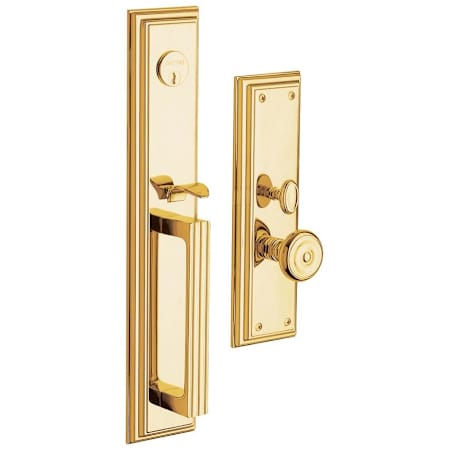 Baldwin Tremont Dummy Handleset Trim Set from the Estate Collection Lifetime Polished Brass
