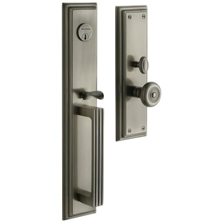 Baldwin Tremont Dummy Handleset Trim Set from the Estate Collection Antique Nickel
