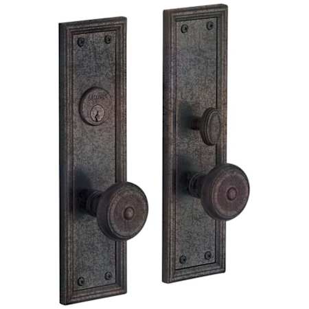 Baldwin Nashville Single Cylinder Mortise Handleset Trim Set Distressed Oil Rubbed Bronze