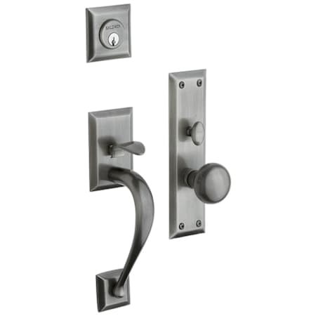 Baldwin Concord Single Cylinder Mortise Handleset Trim Set Antique Nickel