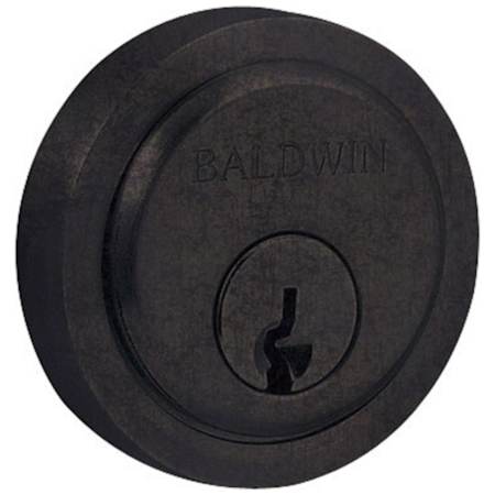 Baldwin Round Cylinder Trim Collar Distressed Oil Rubbed Bronze