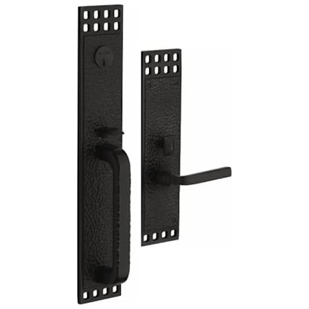 Baldwin Pasadena Left Handed Double Cylinder Mortise Handleset Trim Set Distressed Oil Rubbed Bronze