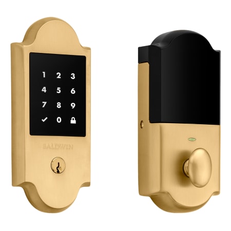 Baldwin Touchscreen Boulder Z-Wave Deadbolt Lifetime Satin Brass