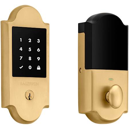 Baldwin Touchscreen Boulder Standalone Deadbolt Lifetime Satin Brass