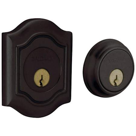 Baldwin Bethpage Double Cylinder Deadbolt Distressed Oil Rubbed Bronze