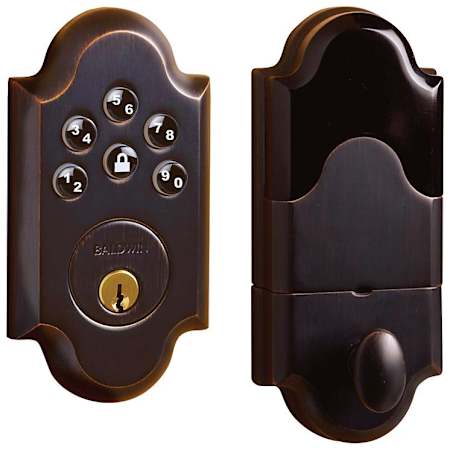 Baldwin Boulder Electronic Keypad Single Cylinder Deadbolt with Z-Wave Technology Venetian Bronze