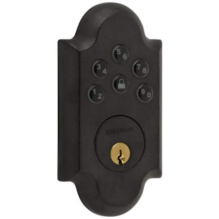 Baldwin Boulder Keyless Entry Single Cylinder Electronic Deadbolt Distressed Oil Rubbed Bronze
