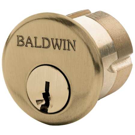 Baldwin Gramercy 1 Inch C Keyway Traditional Mortise Single Cylinder from the Estate Collection Vintage Brass