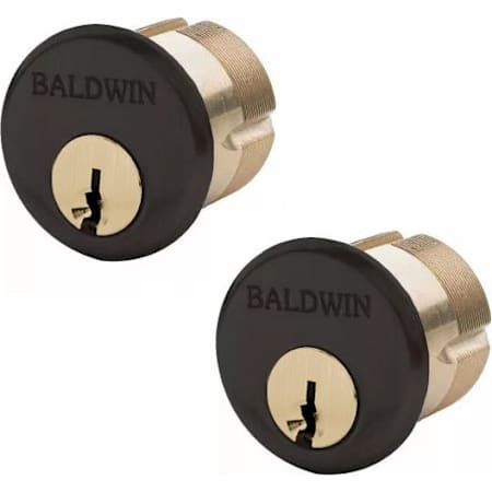 Baldwin Gramercy 2" C Keyway Traditional Mortise Double Cylinder from the Estate Collection Oil Rubbed Bronze