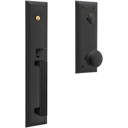 Baldwin Tremont Full Plate Single Cylinder Keyed Entry Handleset with Emergency Egress from the Estate Collection Distressed Oil Rubbed Bronze