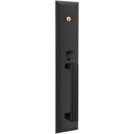 Baldwin Tremont Full Plate Single Cylinder Keyed Entry Handleset Exterior Only with Emergency Egress from the Estate Collection Distressed Oil Rubbed Bronze