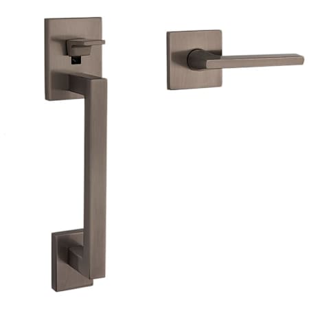 Baldwin Minneapolis Right Handed Sectional Handleset with 5162 Lever - Minus Deadbolt Antique Nickel
