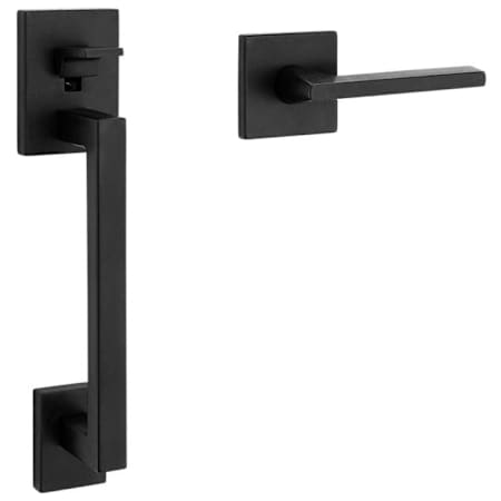 Baldwin Minneapolis Left Handed Sectional Handleset with 5162 Lever - Minus Deadbolt Distressed Oil Rubbed Bronze