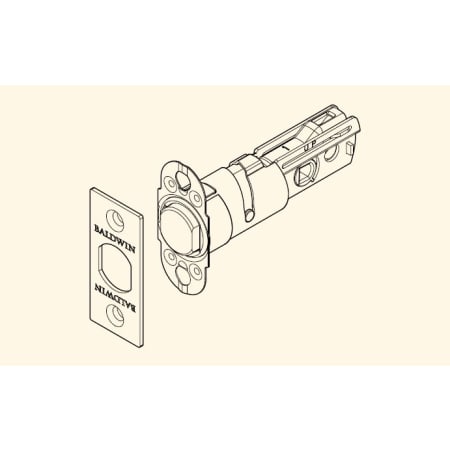 Baldwin Adjustable Square Corner UL Deadbolt for Reserve Series Dark Bronze