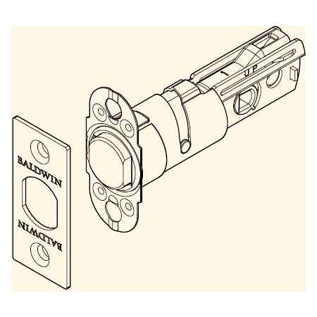 Baldwin Adjustable Square Corner UL Deadbolt for Reserve Series Dark Bronze