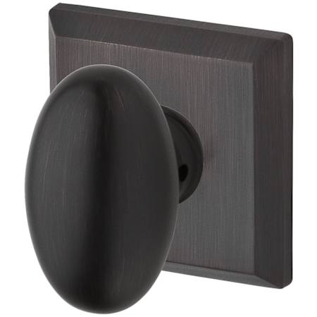 Baldwin Ellipse Single Cylinder Keyed Entry Door Knob with Square Rose Venetian Bronze