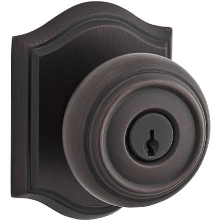 Baldwin Traditional Single Cylinder Keyed Entry Door Knob with Arch Rose Venetian Bronze