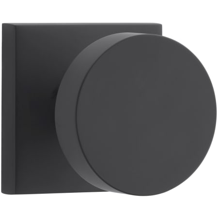 Baldwin Contemporary Non-Turning Two-Sided Dummy Door Knob Set with Square Rose Satin Black