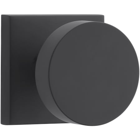 Baldwin Contemporary Non-Turning Two-Sided Dummy Door Knob Set with Square Rose Satin Black