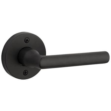 Baldwin Tube Non-Turning One-Sided Dummy Door Lever with Round Rose Satin Black