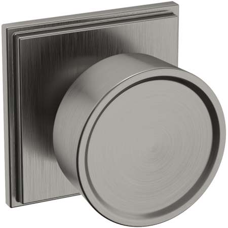 Baldwin K008 Hollywood Hills Passage Door Knob Set with R050 Rose from the Estate Collection Lifetime Graphite Nickel