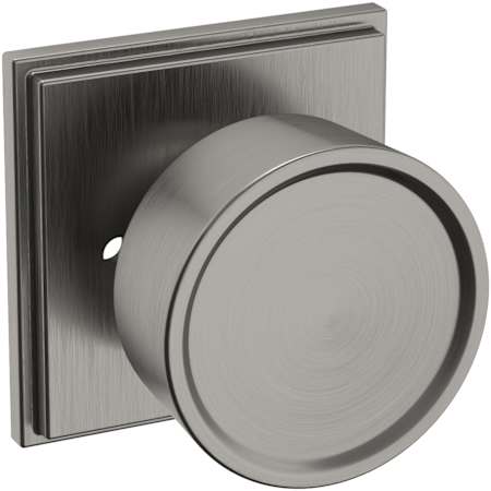 Baldwin K008 Hollywood Hills Privacy Door Knob Set with R050 Rose from the Estate Collection Lifetime Graphite Nickel