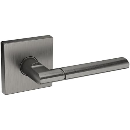 Baldwin L021 Non-Turning Two-Sided Dummy Door Lever Set with R017 Rose from the Estate Collection Lifetime Graphite Nickel