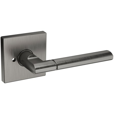 Baldwin L021 Privacy Door Lever Set with R017 Rose from the Estate Collection Lifetime Graphite Nickel