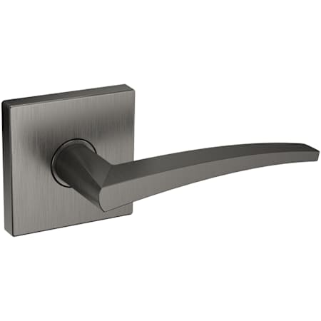 Baldwin L022 Passage Door Lever Set with R017 Rose from the Estate Collection Lifetime Graphite Nickel