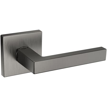 Baldwin L023 Non-Turning Two-Sided Dummy Door Lever Set with R017 Rose from the Estate Collection Lifetime Graphite Nickel