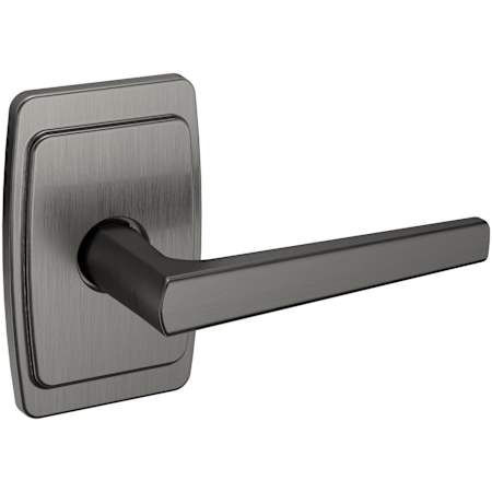 Baldwin L024 Passage Door Lever Set with R046 Rose from the Estate Collection Lifetime Graphite Nickel