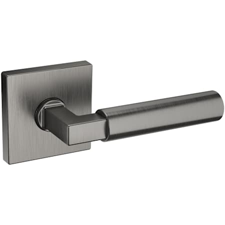 Baldwin L029 Gramercy Non-Turning Two-Sided Dummy Door Lever Set with R017 Rose from the Estate Collection Lifetime Graphite Nickel