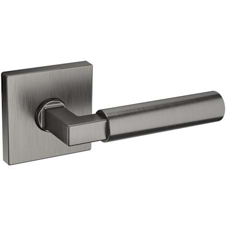 Baldwin L029 Gramercy Right Handed Non-Turning One-Sided Dummy Door Lever with R017 Rose from the Estate Collection Lifetime Graphite Nickel