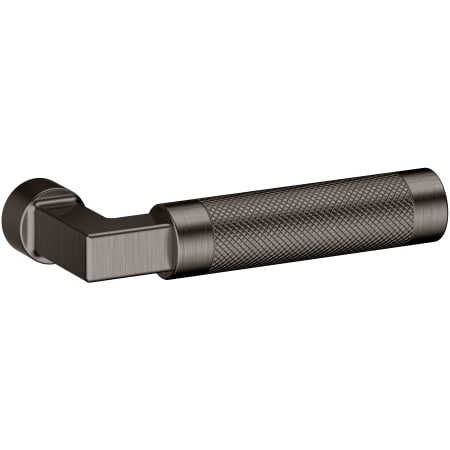 Baldwin L030 Gramercy Knurled Pair of Door Levers without Rosettes from the Estate Collection Lifetime Graphite Nickel