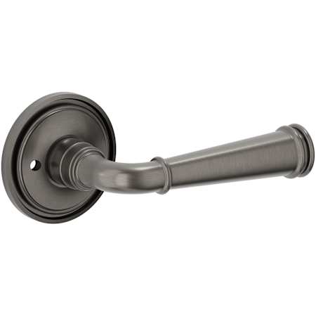 Baldwin Briarcrest Privacy Door Lever Set with 5123 Rose from the Estate Collection Lifetime Graphite Nickel