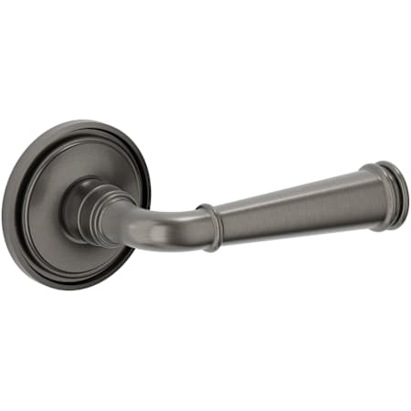 Baldwin Briarcrest Right Handed Non-Turning One-Sided Dummy Door Lever with 5070 Rose from the Estate Collection Lifetime Graphite Nickel