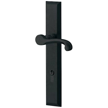 Baldwin Concord Door Configuration 1 Keyed Entry Multi Point Trim Lever Set with European Cylinder Below Handle Distressed Oil Rubbed Bronze