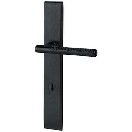 Baldwin Lakeshore Door Configuration 1 Keyed Entry Multi Point Trim Lever Set with European Cylinder Below Handle Distressed Oil Rubbed Bronze