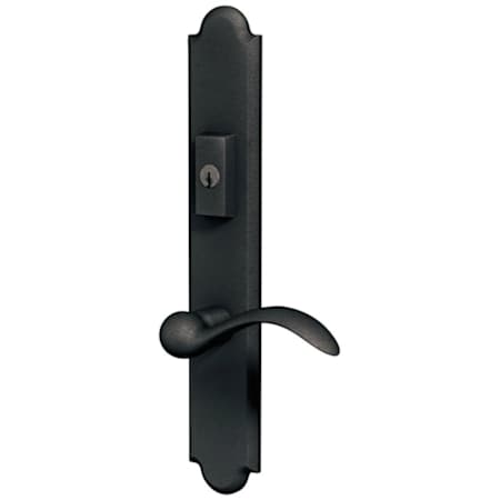 Baldwin Boulder Door Configuration 6 Patio Multi Point Trim Lever Set with American Cylinder Above Handle Distressed Oil Rubbed Bronze