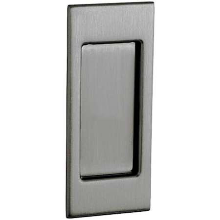 Baldwin Single Santa Monica Style Pocket Door Passage Trim from the Estate Collection Antique Nickel