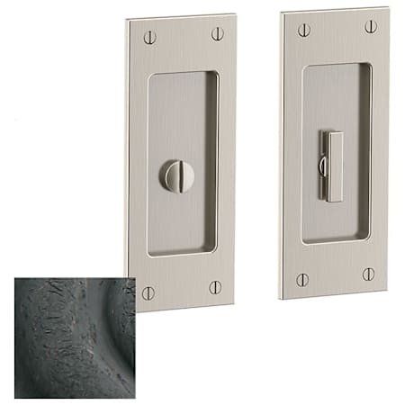 Baldwin Santa Monica Privacy Pocket Door Lock from the Estate Collection Distressed Oil Rubbed Bronze