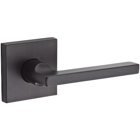 Baldwin Square Passage Door Lever Set with Contemporary Square Rosette Venetian Bronze